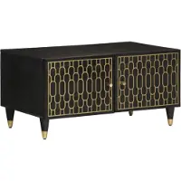 vidaXL Salontafel 80x50x40 cm massief mangohout
