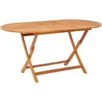 Natur24 Tuintafel inklapbaar 160x85x75 cm massief eucalyptushout