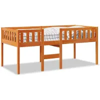 vidaXL Kinderbed zonder matras massief grenenhout wasbruin 90x190 cm