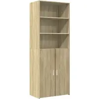 vidaXL Hoge kast 70x42,5x185 cm bewerkt hout sonoma eikenkleurig