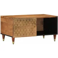 vidaXL Salontafel 80x50x40 cm massief mangohout