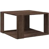 vidaXL Salontafel 51,5x51,5x30 cm bewerkt hout bruin eikenkleurig