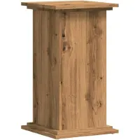 vidaXL Plantenstandaard 33x33x60 cm bewerkt hout artisanaal eiken