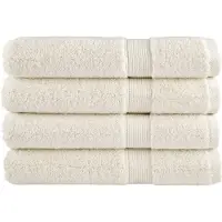 vidaXL Handdoeken SOLUND 4 st 600 g/m² 100x200 cm crèmekleurig