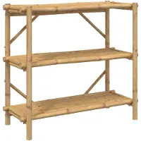 vidaXL Rek 3-laags 100x40x90 cm bamboe