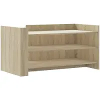 vidaXL Salontafel 100x50x50 cm bewerkt hout sonoma eikenkleurig