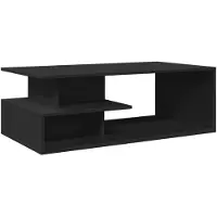 vidaXL Salontafel 102x55x35 cm bewerkt hout zwart