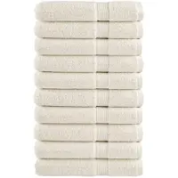 vidaXL Saunadoeken SOLUND 10 st 600 g/m² 80x200 cm crèmekleurig