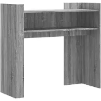vidaXL Wandtafel 100x35x90 cm bewerkt hout grijs sonoma eikenkleurig