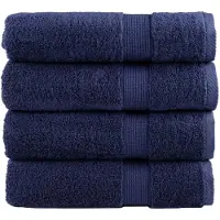 vidaXL Handdoeken SOLUND 4 st 600 g/m² 50x100 cm marineblauw