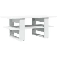 vidaXL Salontafel 102x55x42 cm bewerkt hout zwart