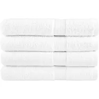 vidaXL Handdoeken SOLUND 4 st 600 g/m² 100x200 cm wit