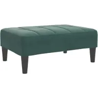 vidaXL Voetenbank 77x55x31 cm fluweel donkergroen