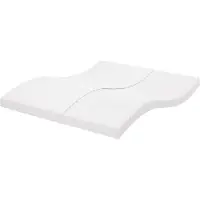 vidaXL Schuimmatras 7 zones hardheid 20 ILD 200x210 cm wit