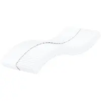 vidaXL Schuimmatras hardheid H2 H3 90x220 cm wit