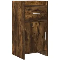 vidaXL Dressoir Gerookt eiken 40 x 36 x 80 cm Bewerkt hout