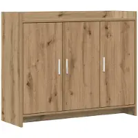 vidaXL Dressoir Artisan-eikenhout, 98,5 x 33 x 80 cm, houtvezel
