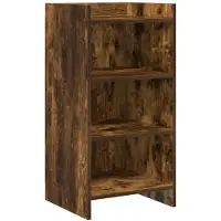 vidaXL Dressoir Gerookt eiken 40 x 36 x 80 cm Bewerkt hout