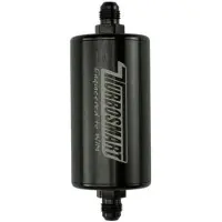 Turbosmart 10um 6AN Inline Fuel Filter - Black