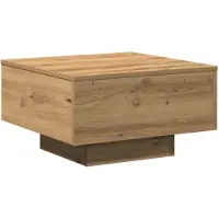 vidaXL Salontafel Artisan Eiken 55 x 55 x 31 cm