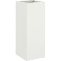vidaXL Plantenbak 32x29x75 cm staal wit