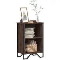 vidaXL Boekenkast 50x31x74,5 cm bewerkt hout bruin eikenkleur