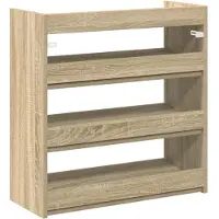 vidaXL Schoenenrek 60x25x62 cm bewerkt hout sonoma eikenkleurig