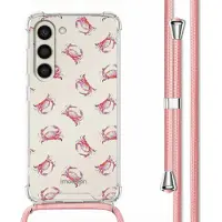 IMoshion Design hoesje met koord voor de Samsung Galaxy S23 - Crab Watercolor