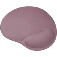 Trust BigFoot - Ergonomische Muismat - Polssteun met Gelvulling - Microvezel Oppervlak - Antislip Onderkant - Roze