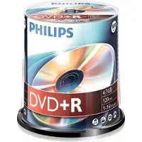 Philips DVD+R - 4,7GB - Speed 16x - Spindle - 100 stuks - DR4S6B00F
