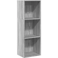 vidaXL Boekenkast 40x30x114 cm bewerkt hout grijs sonoma eikenkleurig