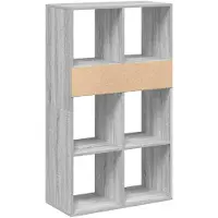 vidaXL Boekenkast 66x31x112 cm bewerkt hout grijs sonoma eikenkleurig