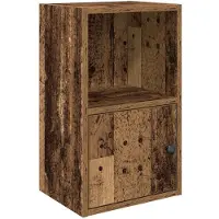 vidaXL Boekenkast 31x24x52 cm bewerkt hout oud houtkleurig
