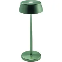 Zafferano Sister Light LED tafellamp, oplaadbare batterij, groen Light, dimbaar, groen, Woon-/ Eetkamer, Aluminium
