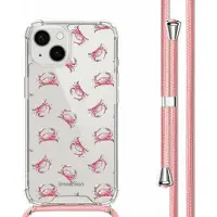IMoshion Design hoesje met koord voor de Apple iPhone 13 - Crab Watercolor