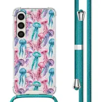 IMoshion Design hoesje met koord voor de Samsung Galaxy S23 - Jellyfish Watercolor