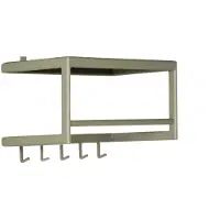 Bommel Wonen Kapstok Karel - 50 cm - hoedenplank - 5 haken - metaal Groen