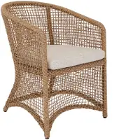 Bommel Wonen Armstoel Solaine - geschikt voor indoor & outdoor - Naturel - sale - OP=OP