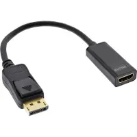 InLine DisplayPort naar HDMI adapterkabel met audio, DisplayPort-male naar HDMI