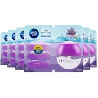 Ambi Pur 6x Toiletblok Houder + 4 Navullingen Lavendel & Rozemarijn
