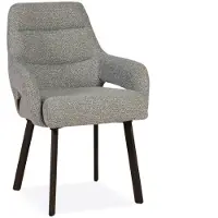 Bommel Wonen Armstoel Kendra - stof Rhythm Niagara - pocketvering - poot zwart