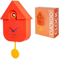 Fisura Scheur aan de achterkant van een antieke staande klok, rood