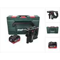 Metabo Boormachine + slagboor, BH 18 LTX BL 16 Akku Bohrhammer 18 V 1.3 J SDS-plus Brushless + 1x Akku 10,0 Ah + MetaBOX - o (Oplaadbare batterij)
