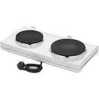 Severin Twin Kookplaat DK 1042 – 2 Kookzones – 2500 W – Traploos Instelbare Temperatuur – Wit