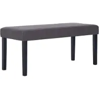 vidaXL Bankje 106 cm kunstleer grijs