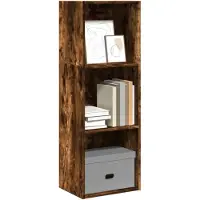 vidaXL Boekenkast 40x30x114 cm bewerkt hout gerookt eikenkleurig