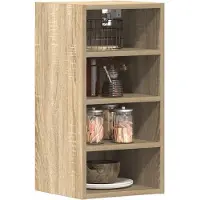 vidaXL Bovenkast Riga 30x29,5x60 cm bewerkt hout sonoma eikenkleurig