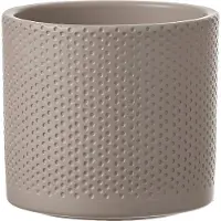 Mica Decorations Plantenpot - taupe - keramiek - 13 x 12 cm - Plantenpotten