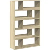 vidaXL Boekenkast 100x33x156,5 cm bewerkt hout sonoma eikenkleurig