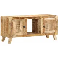 vidaXL Tv-meubel 105x46x32 cm massief ruw mangohout